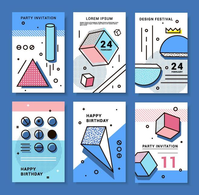 幾何圖形的時(shí)尚魅力 創(chuàng)意矢量素材在多領(lǐng)域設(shè)計(jì)中的運(yùn)用